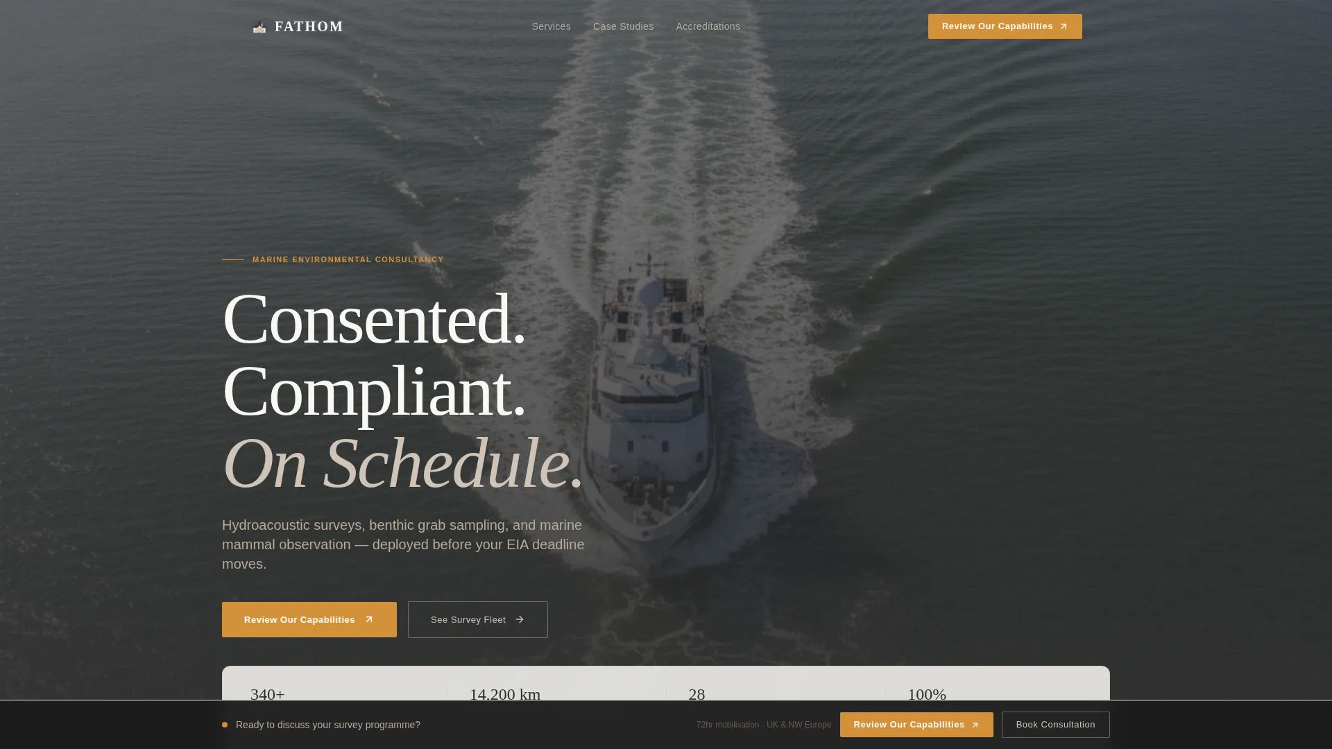 Marine Environmental Consulting Website Template
