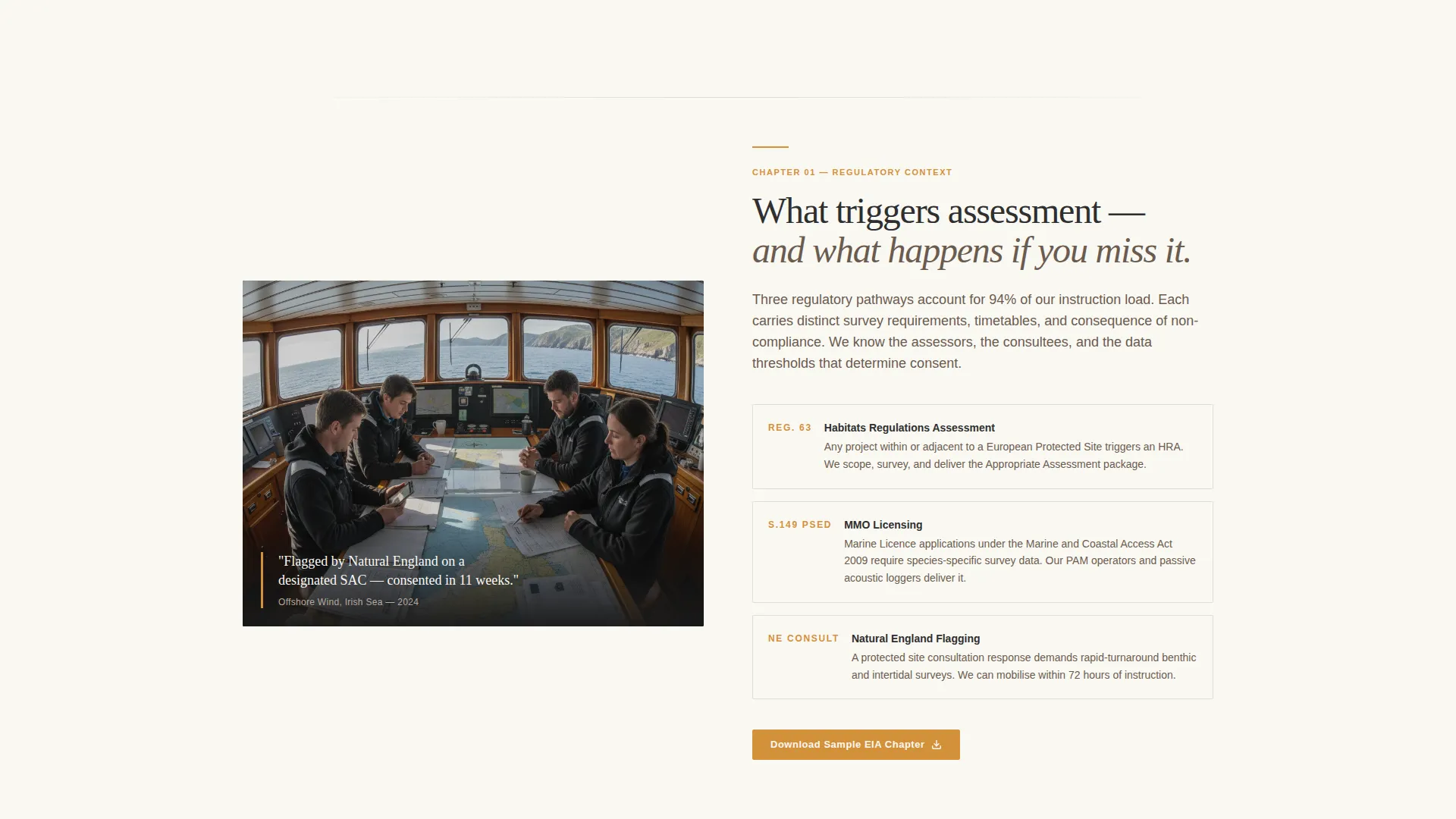 Marine Environmental Consulting Website Template