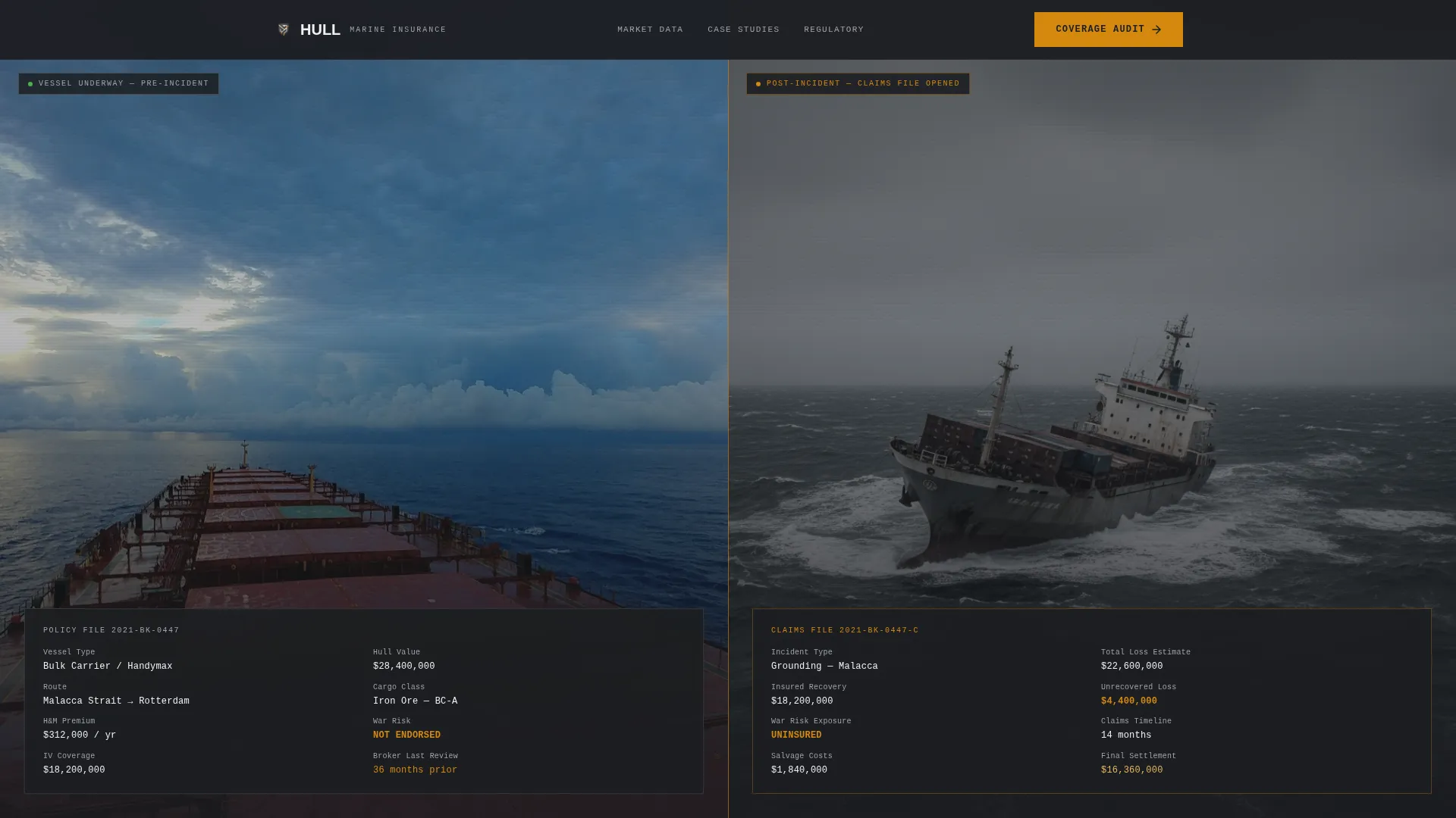 Marine Insurance Broker Website Template
