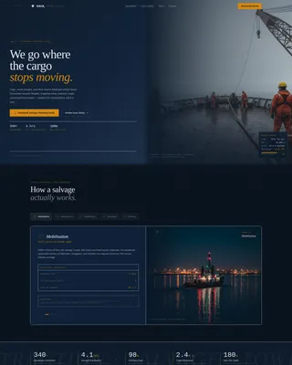 Marine Salvage & Towing Services Website Template