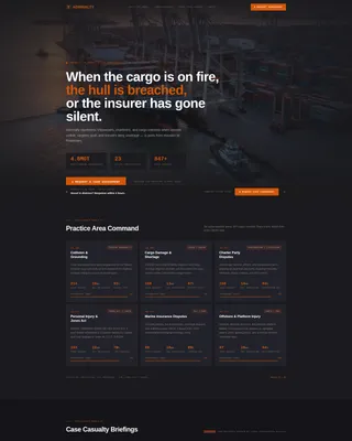 Maritime Law Firm Website Template