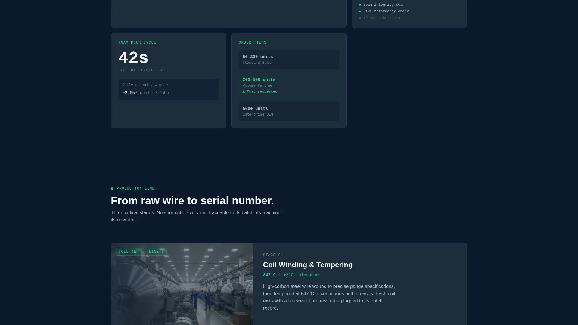 Wood & Furniture Manufacturing Pricing Website Template