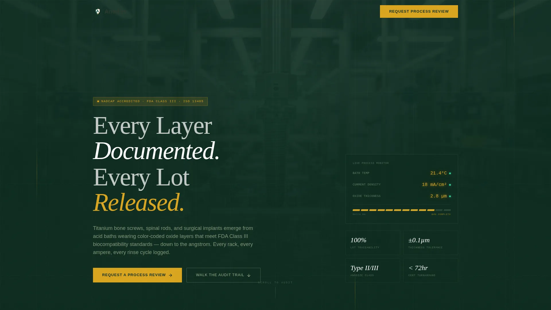 Medical Device Manufacturing Specialist Professional Website Template