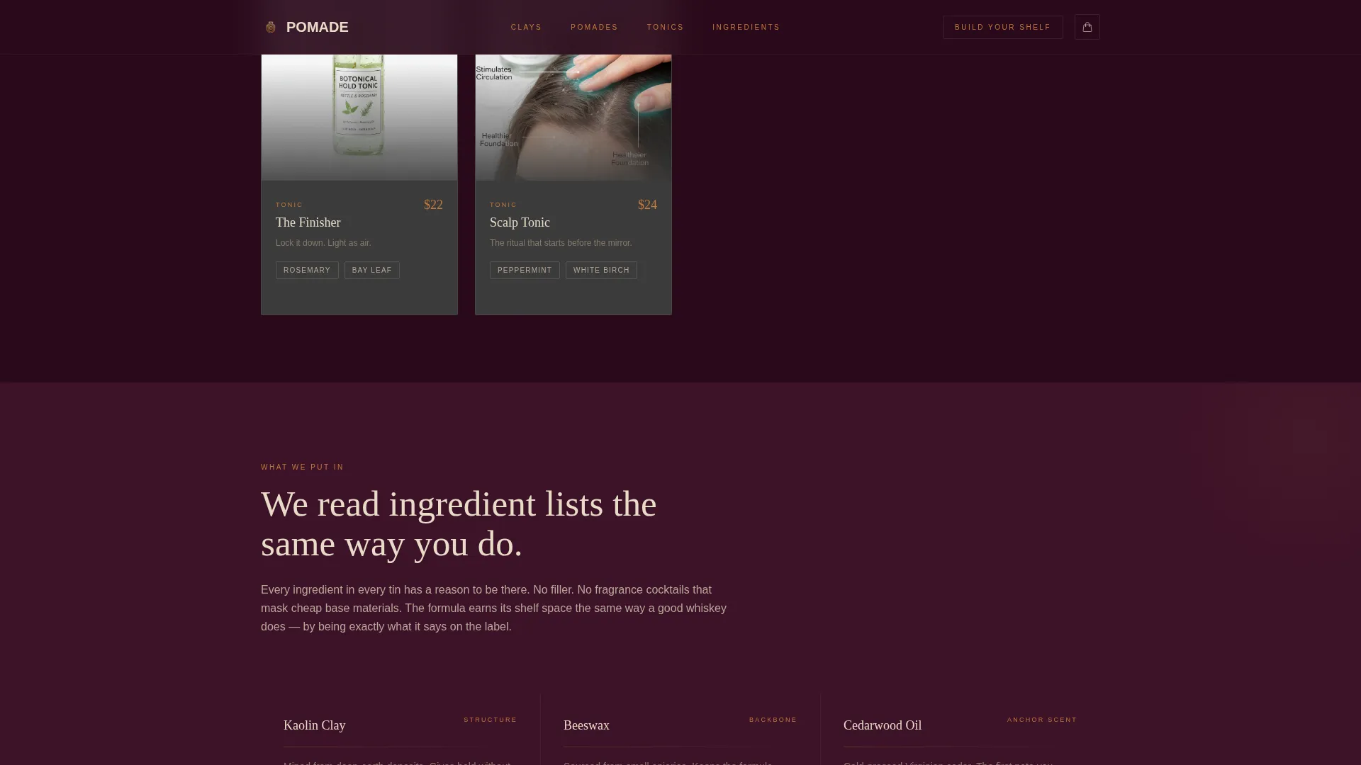Hair Care Brand & Product Local Professional Website Template