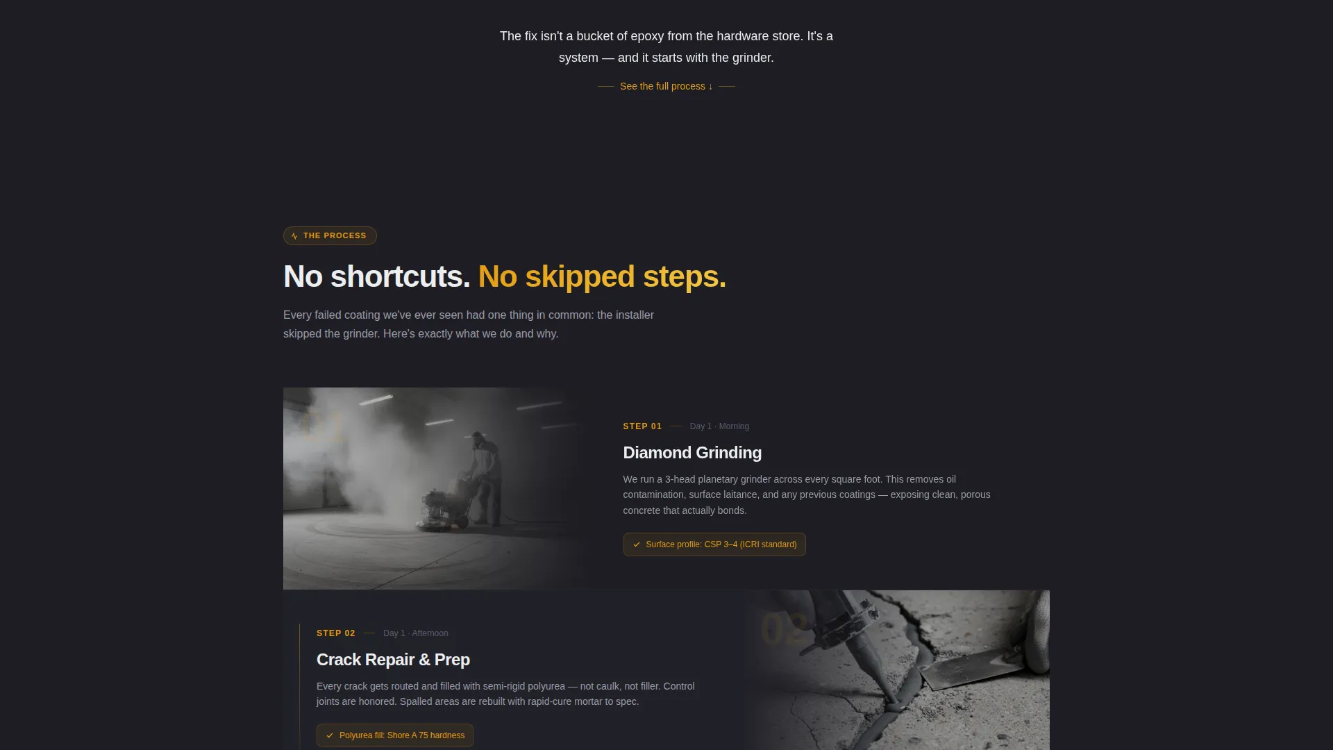 Garage Flooring Installer Landing Page Template