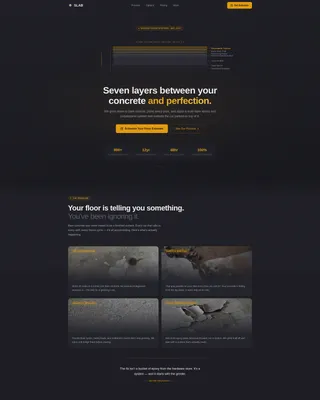 Garage Flooring Installer Landing Page Template