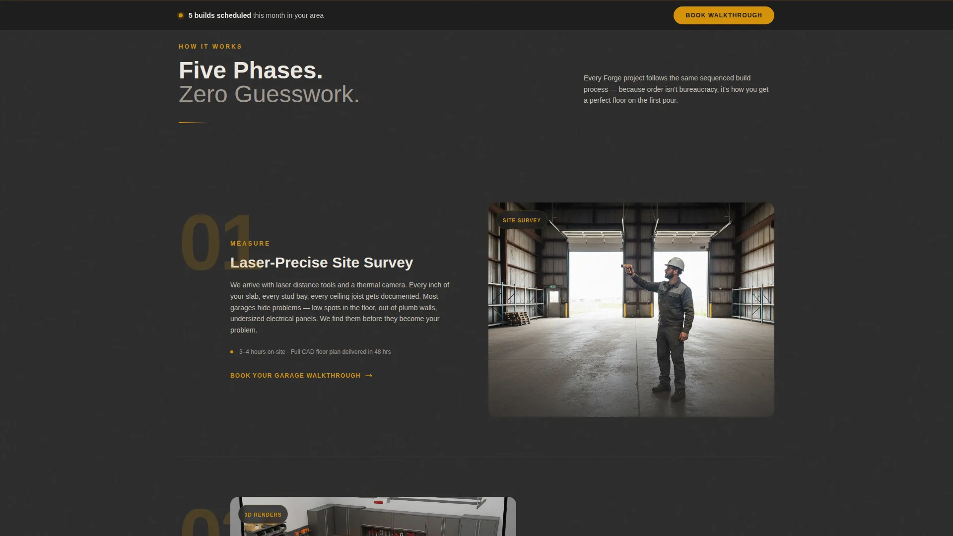 Garage Interior Designer Landing Page Template