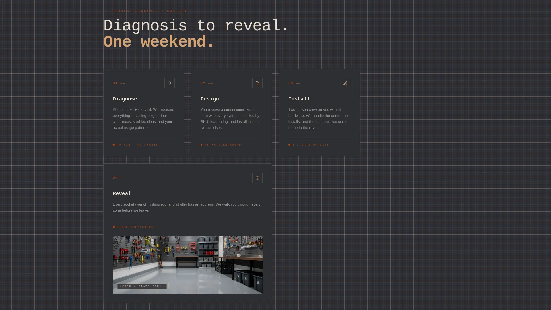 Garage Organizer & Declutter Landing Page Template