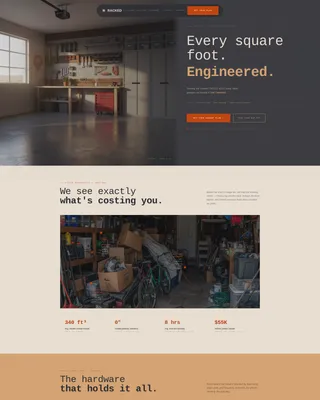 Garage Organizer & Declutter Landing Page Template
