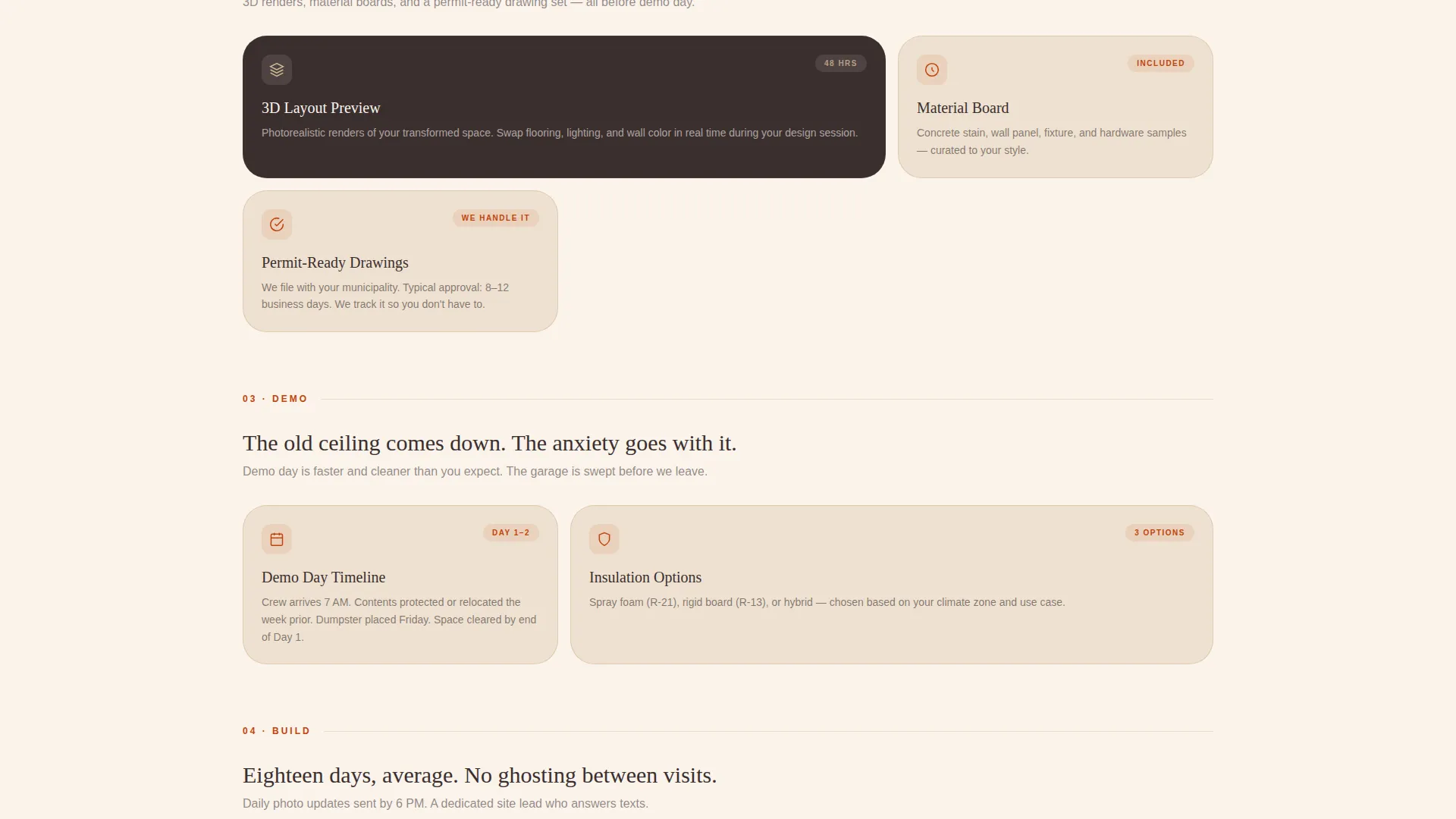 Garage Remodeling Contractor Landing Page Template