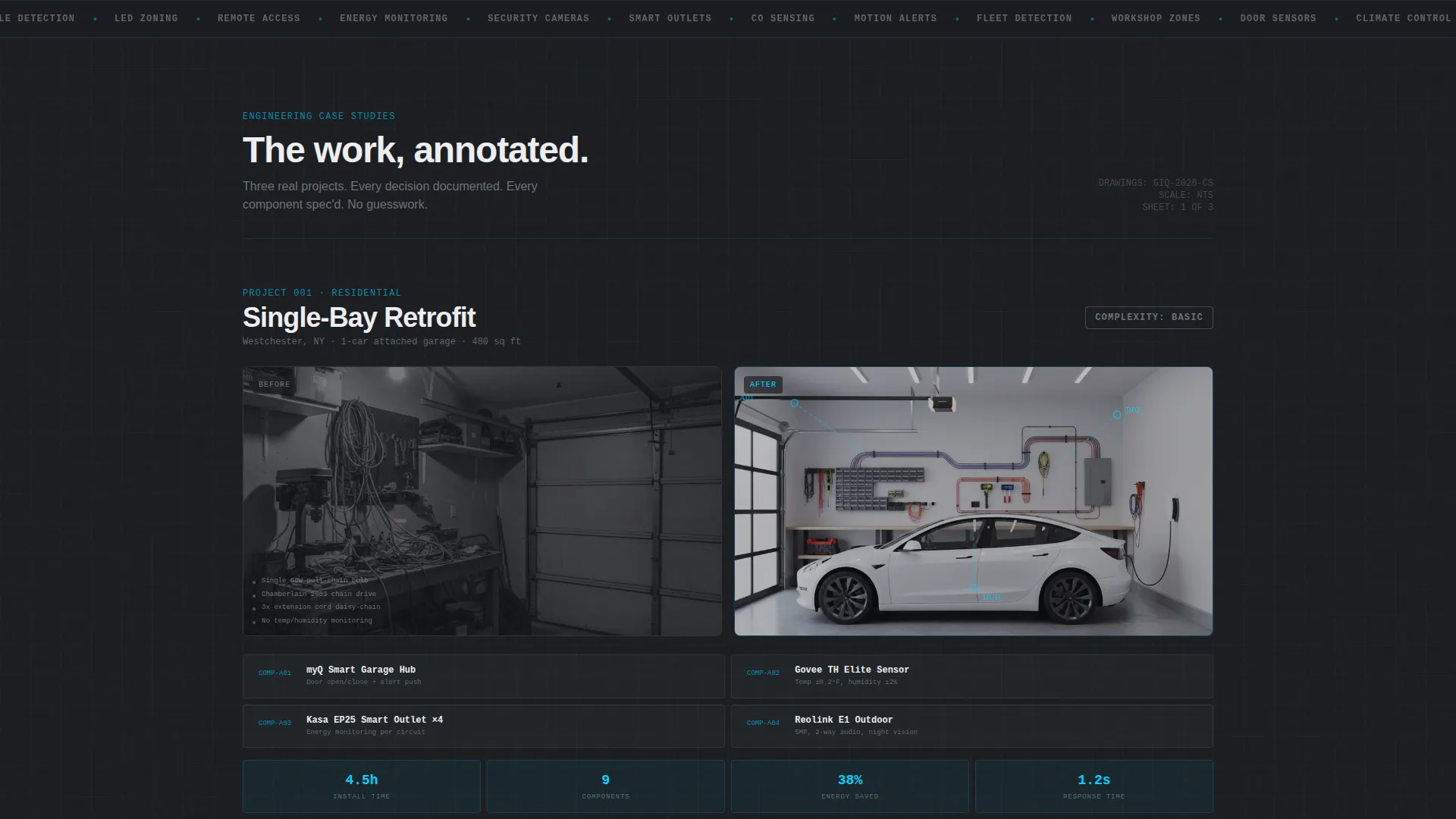 Smart Home Garage Integration Landing Page Template