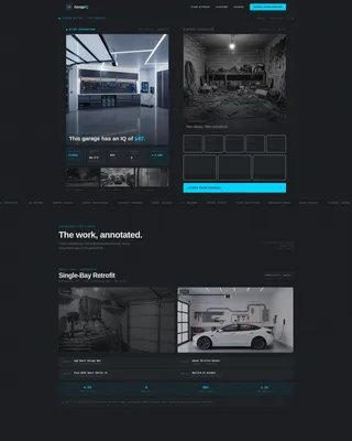 Smart Home Garage Integration Landing Page Template