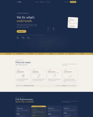 Garbage Disposal Repair Landing Page Template