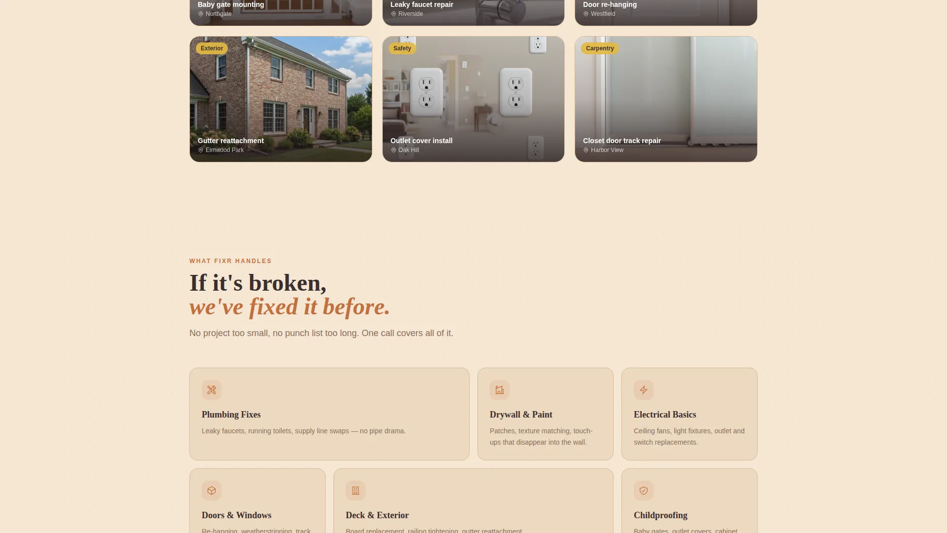 Handyman Landing Page Template | Industrial Raw Design