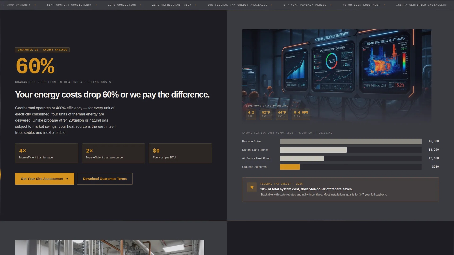 Geothermal HVAC Installation Website Template