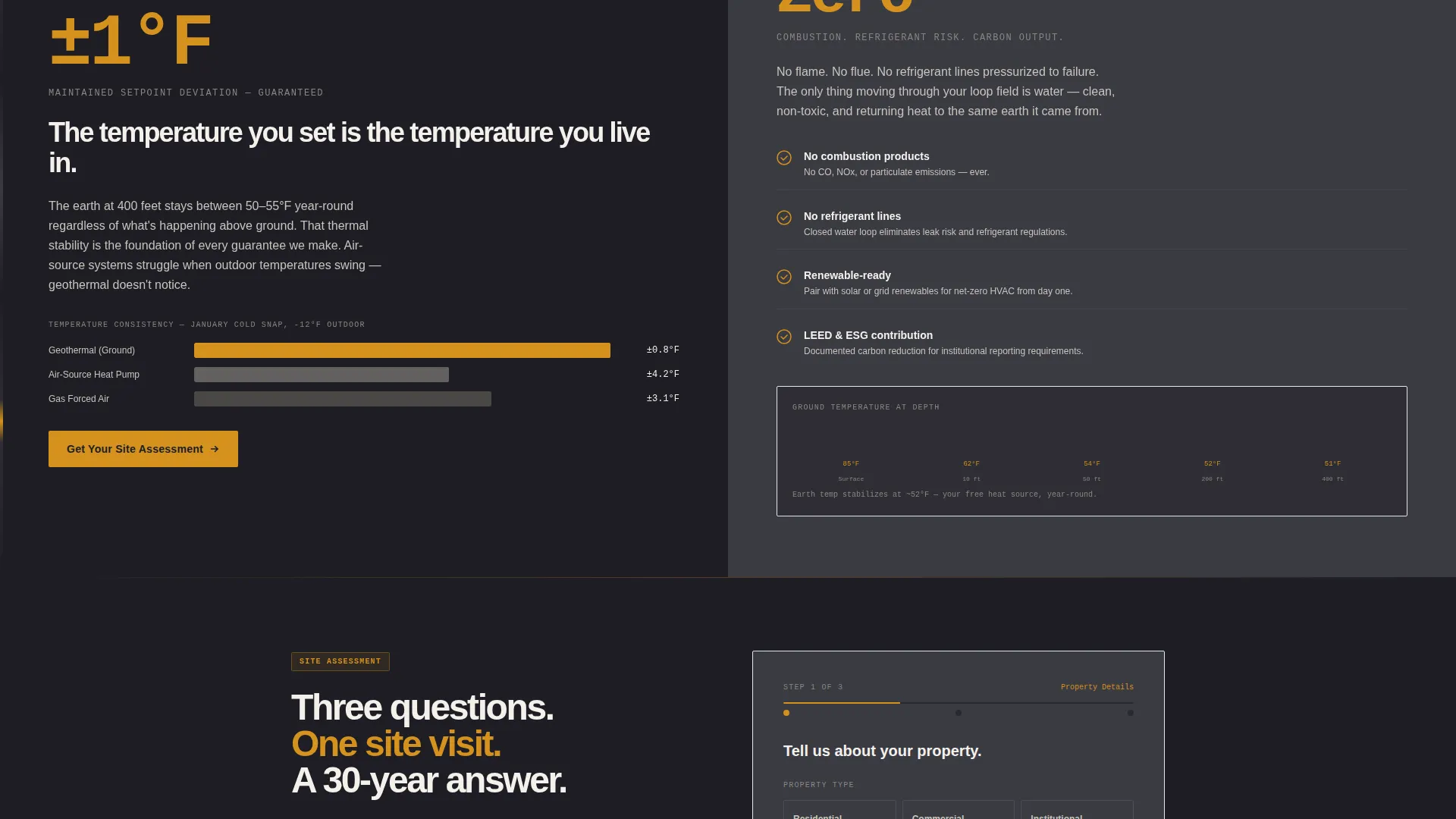 Geothermal HVAC Installation Website Template