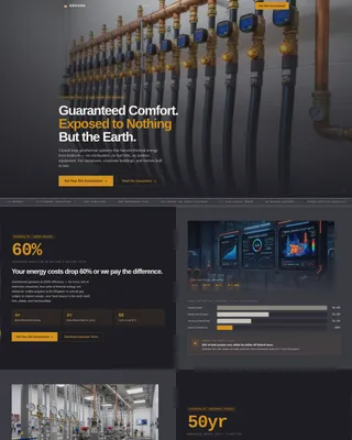 Geothermal HVAC Installation Website Template