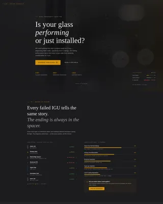 Glass Consultancy Landing Page Template