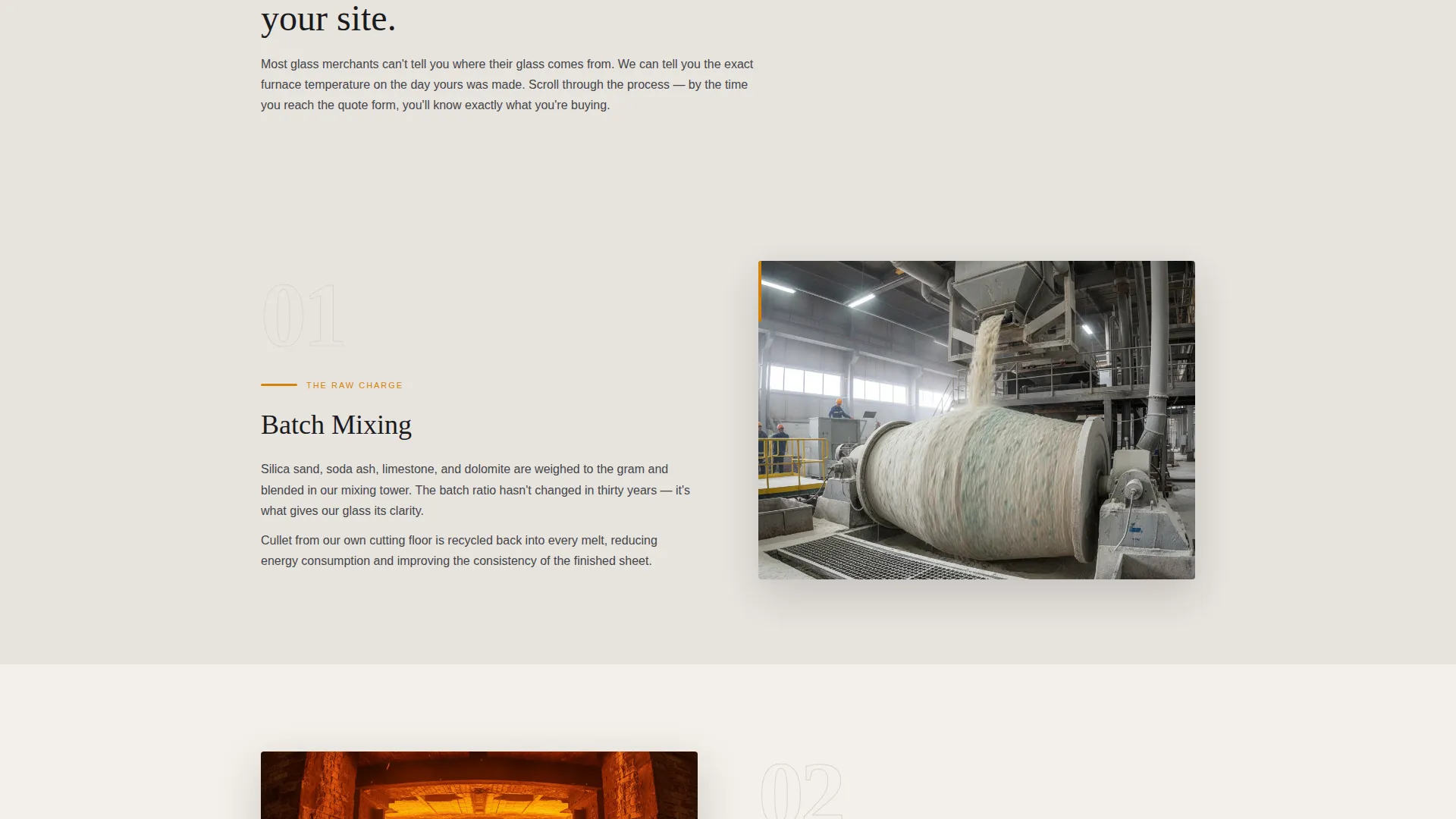 Glass Manufacturer Landing Page Template