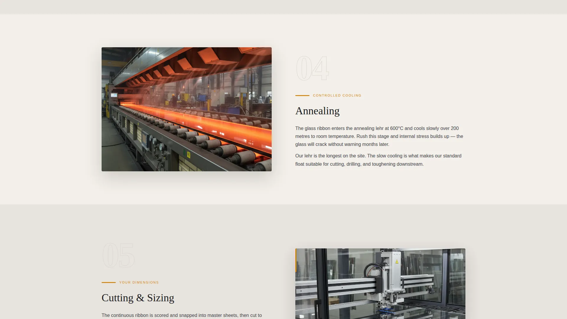 Glass Manufacturer Landing Page Template