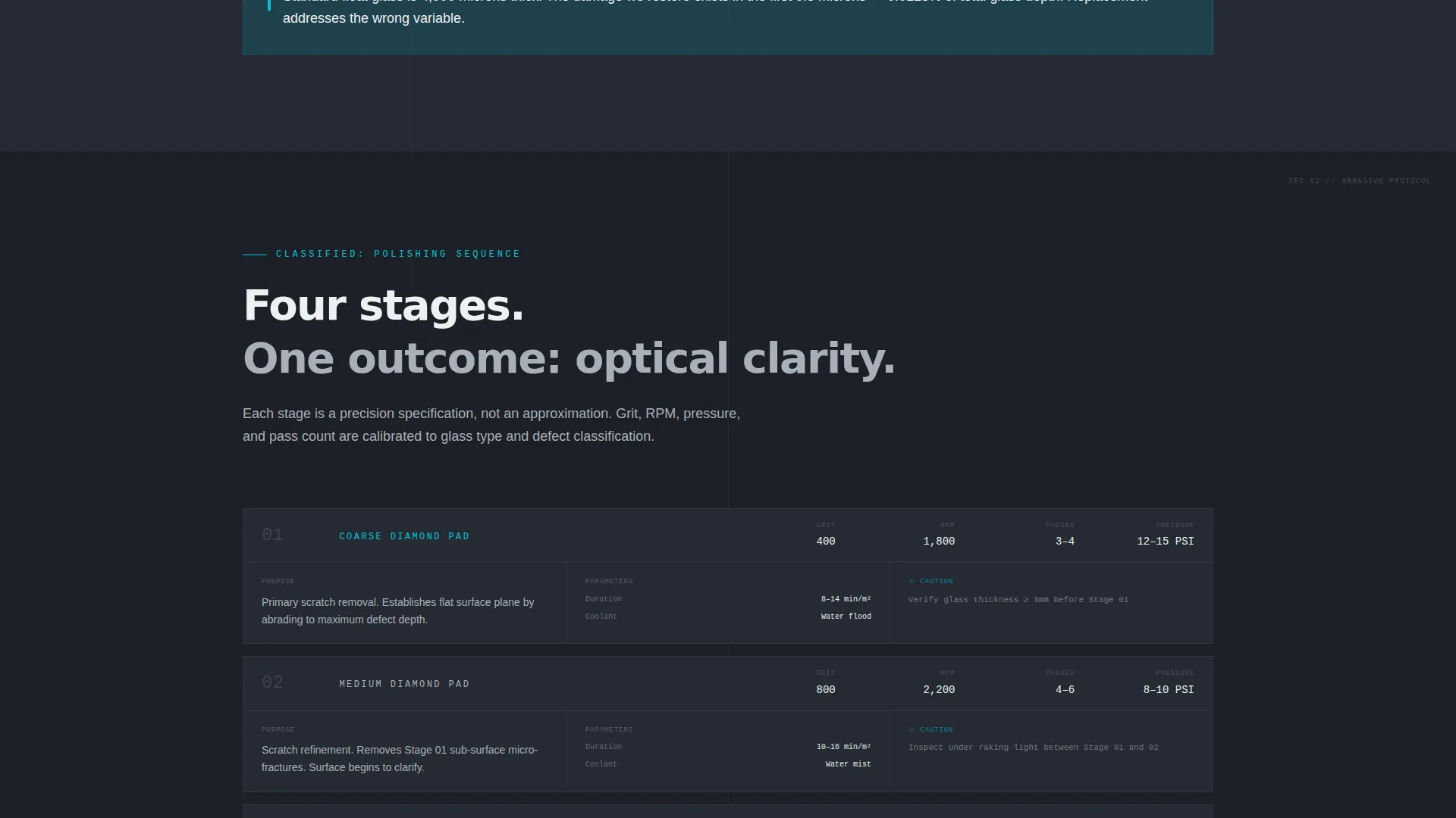 Glass Restoration Landing Page Template