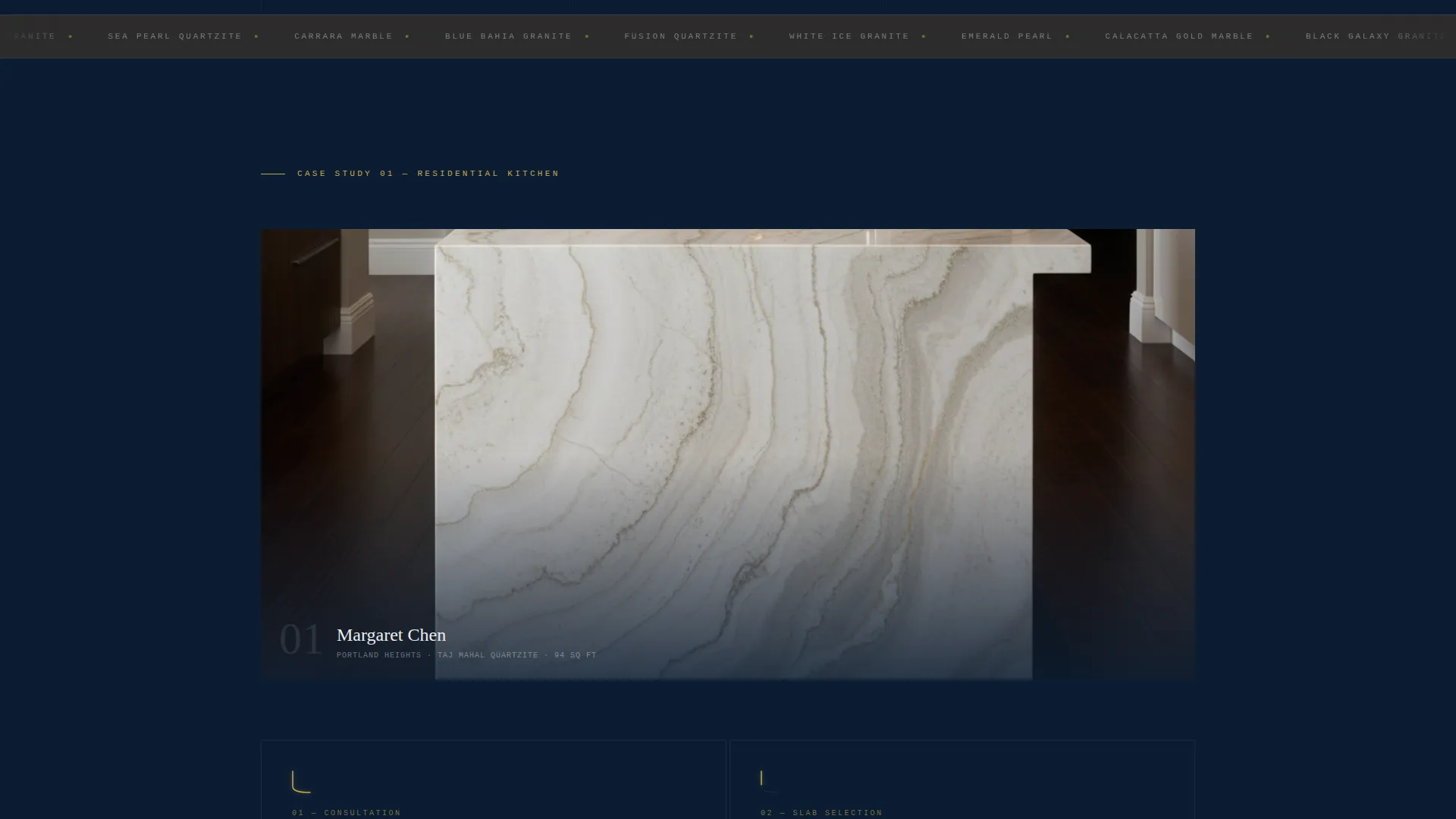 Granite Designer Landing Page Template for Fabricators