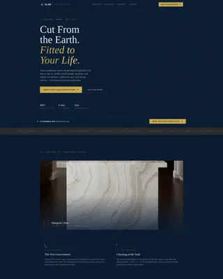 Granite Designer Landing Page Template for Fabricators