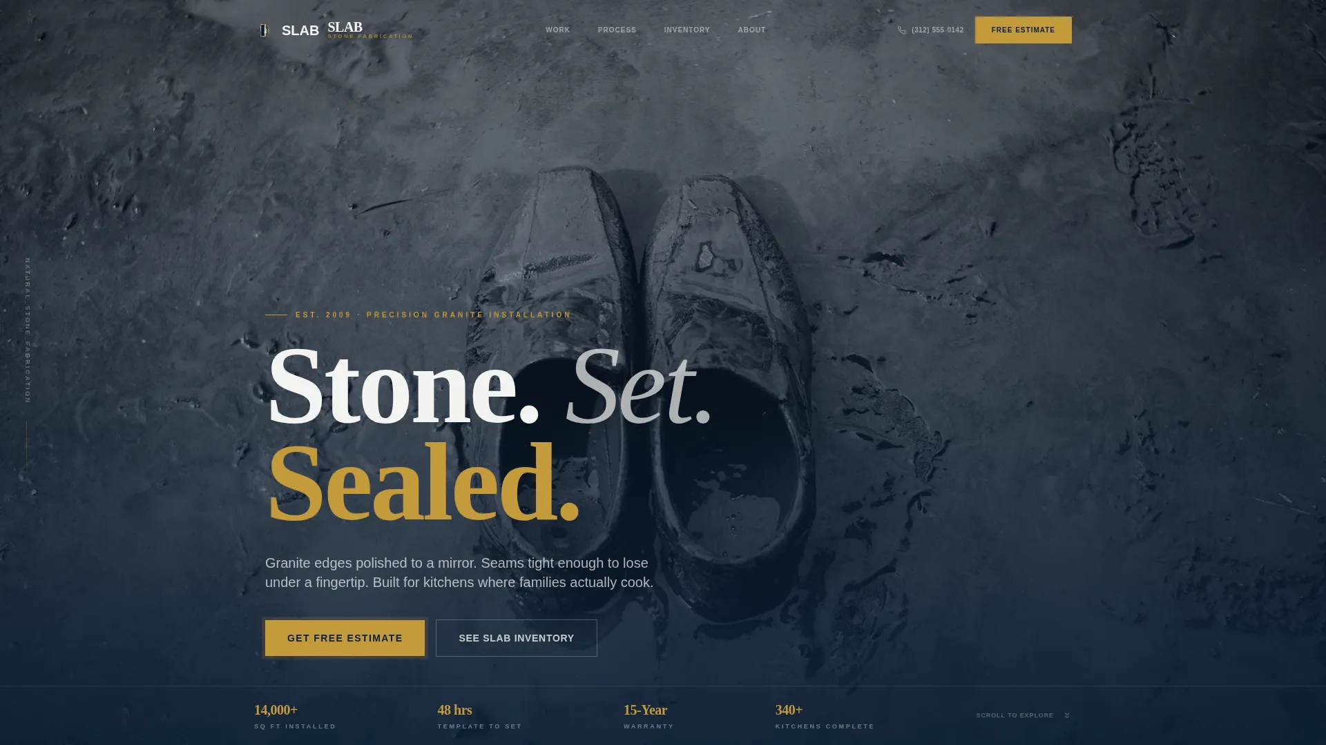 Granite Installer Landing Page Template