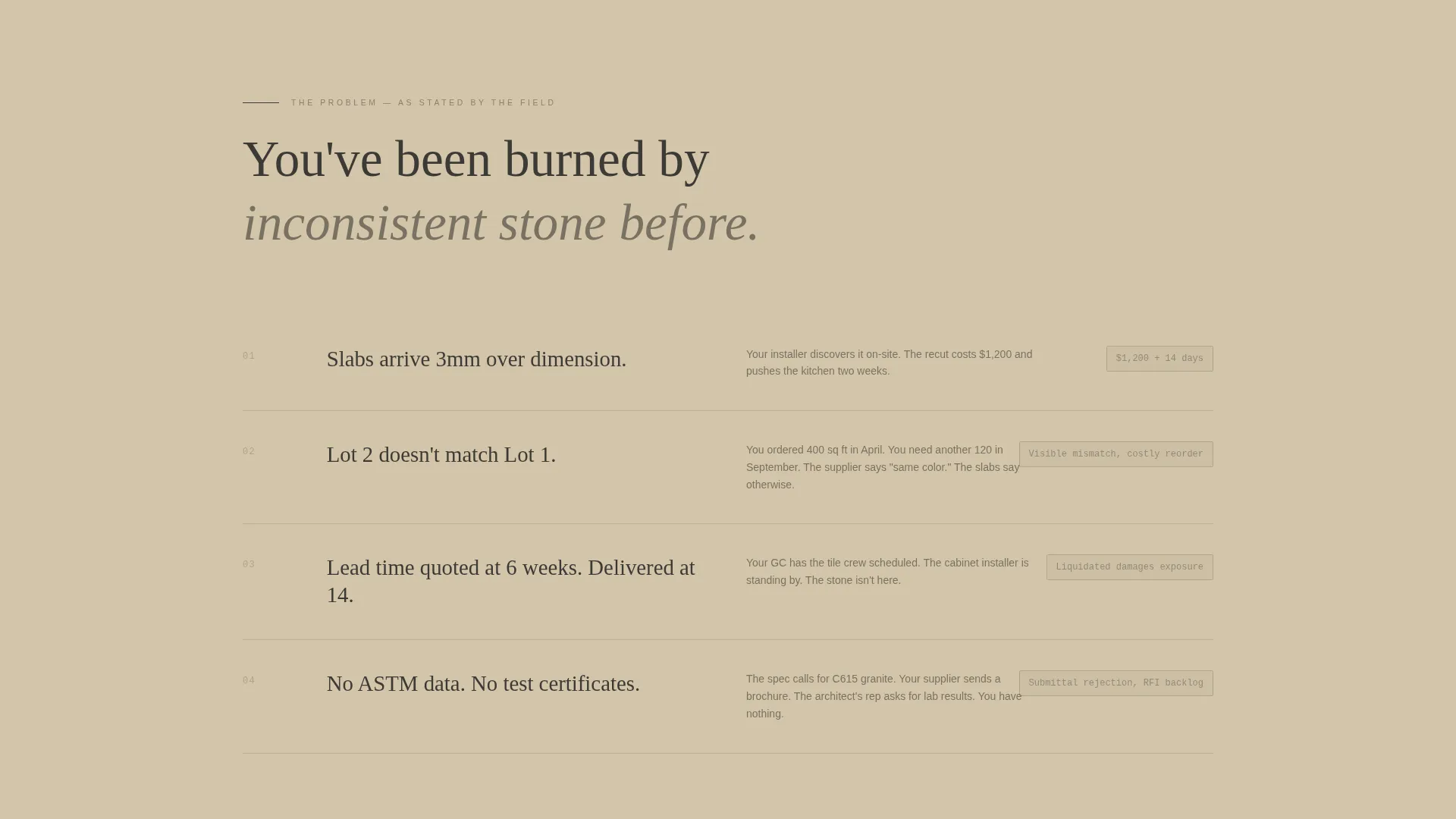 Granite Manufacturer Landing Page Template