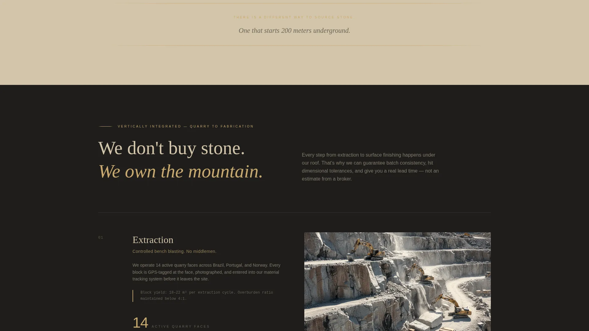 Granite Manufacturer Landing Page Template
