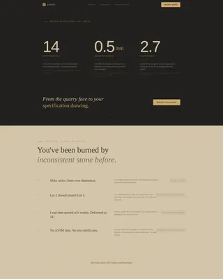 Granite Manufacturer Landing Page Template