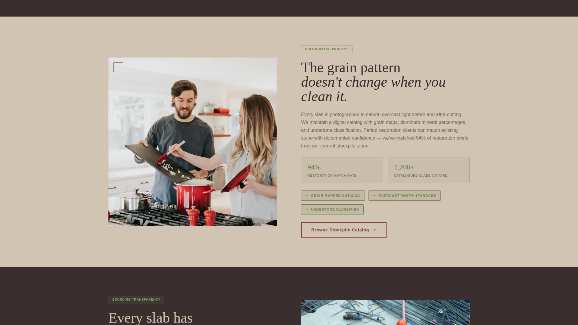 Reclaimed Granite Recycler Landing Page Template