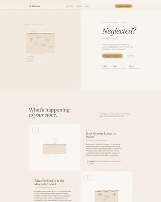 Granite Restoration Landing Page Template