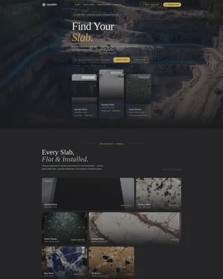 Granite Supplier Gallery & Detail Landing Page Template
