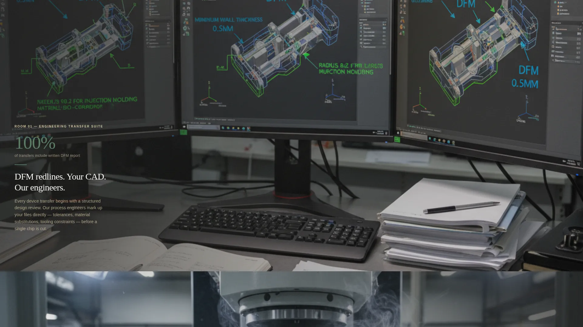 Medical Device Manufacturing Professional Website Template