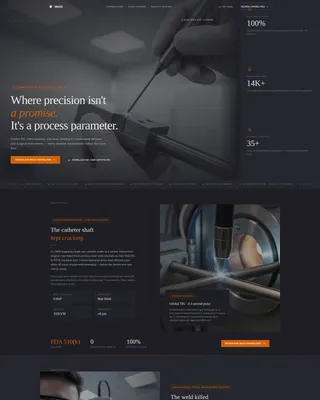 Medical Device Manufacturing Reviews Website Template