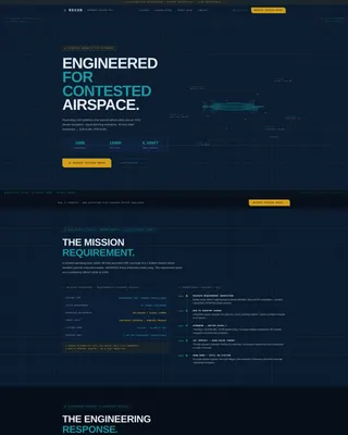 Military UAV & Drone Manufacturer Landing Page Template