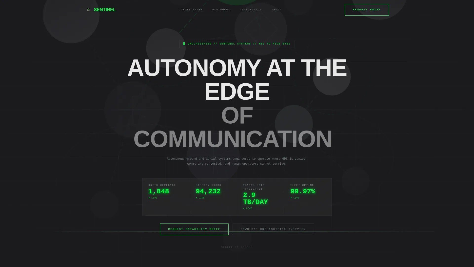 Defense Contractor & Military Specialist Professional Website Template