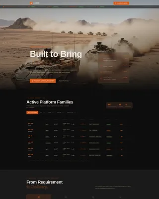 Defense Contractor & Military Local Professional Website Template