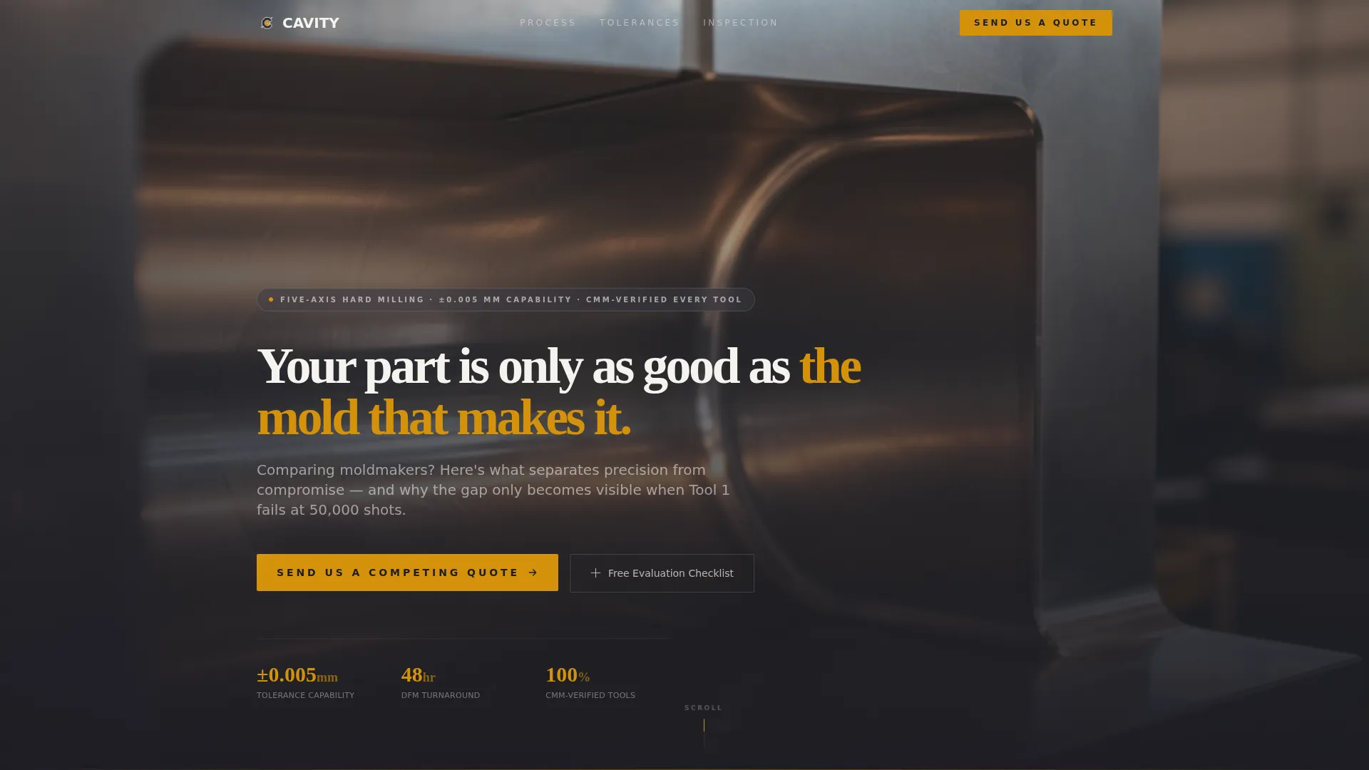 Tool & Die Making Professional Website Template