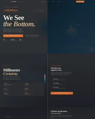 Ocean Floor Mapping & Hydrographic Survey Website Template