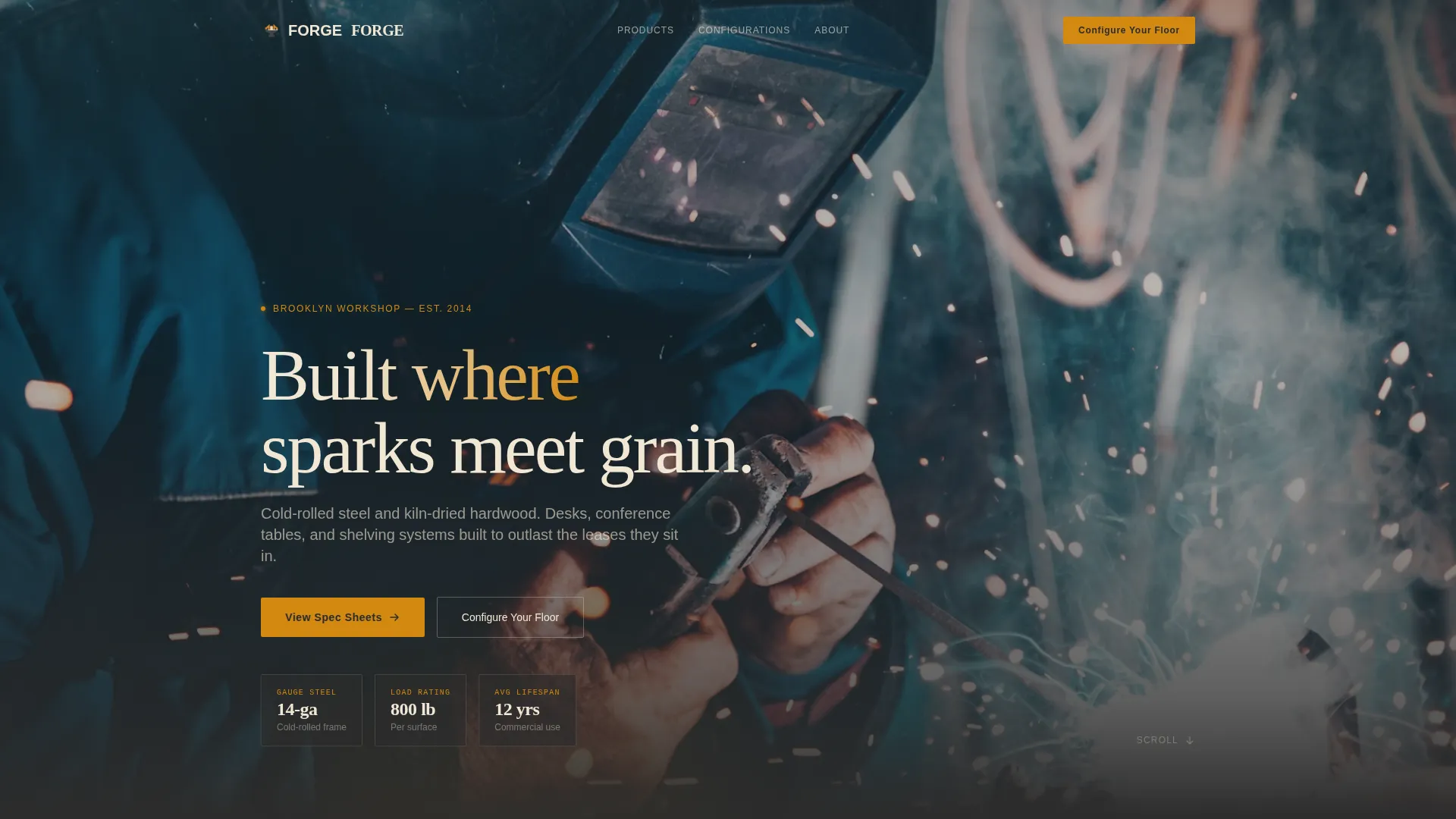 Wood & Furniture Manufacturing Specialist Professional Website Template