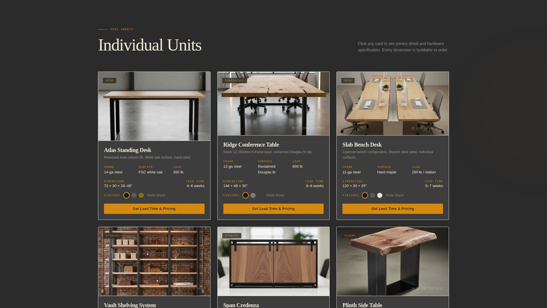 Wood & Furniture Manufacturing Specialist Professional Website Template