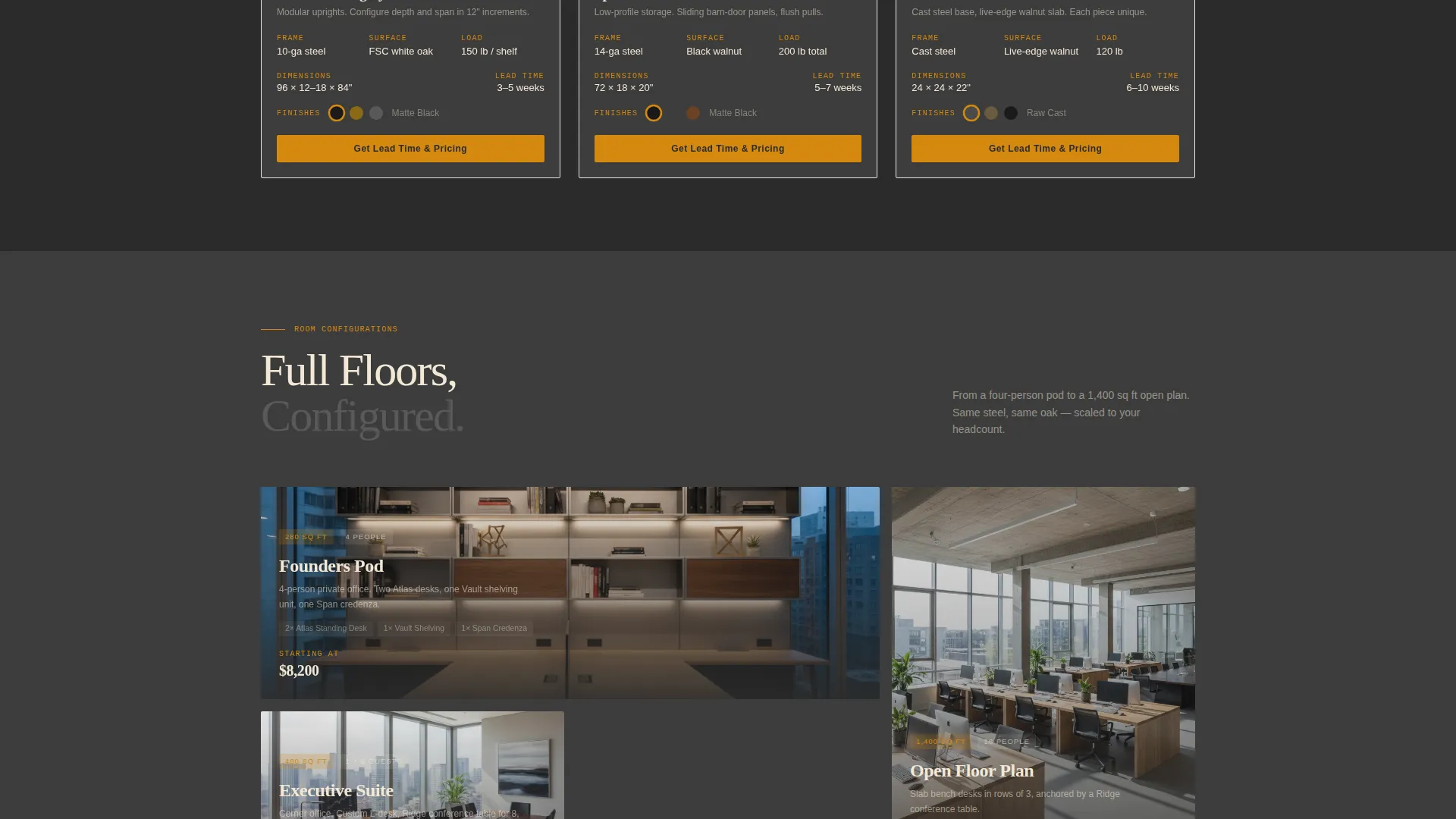 Wood & Furniture Manufacturing Specialist Professional Website Template