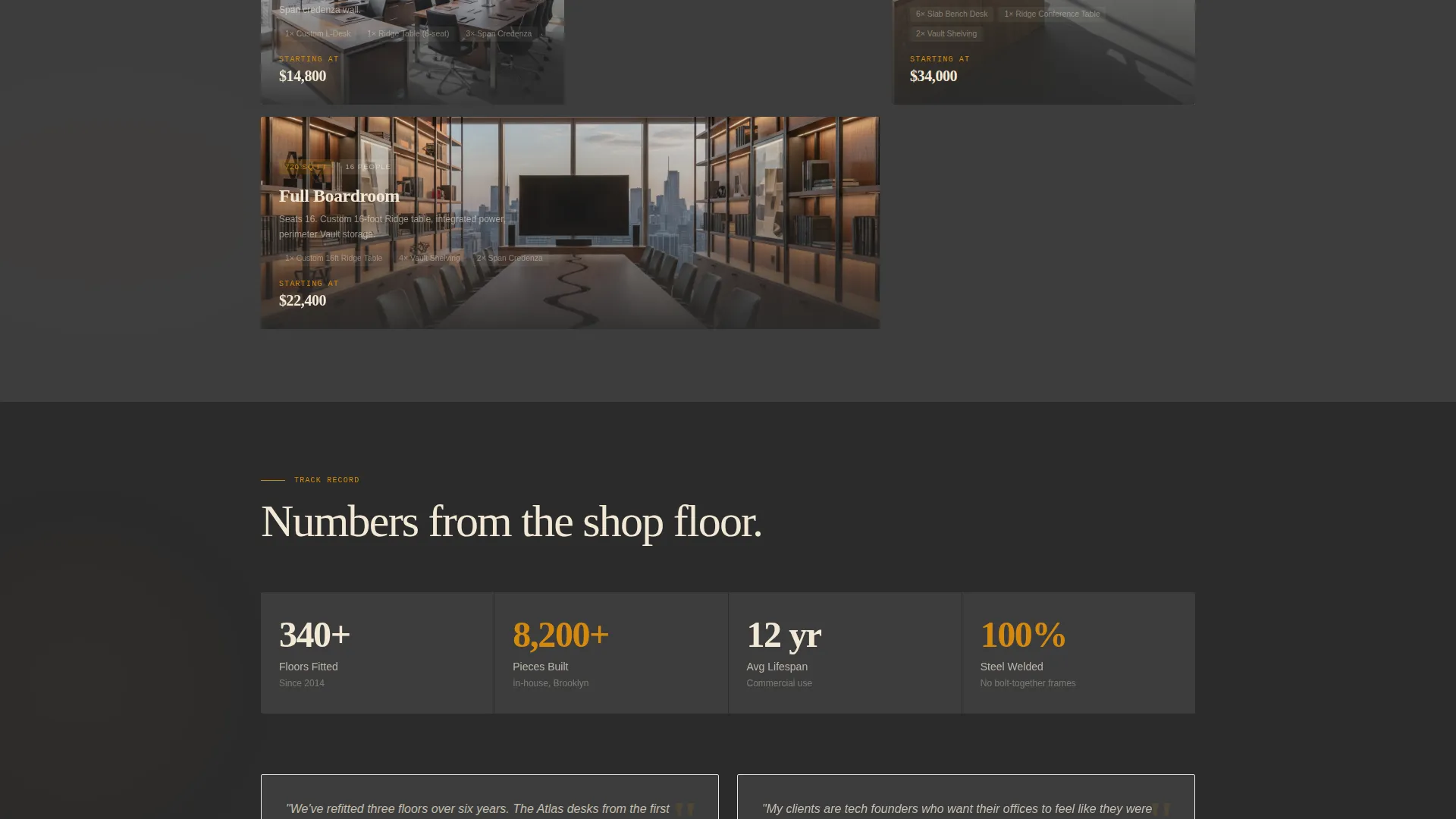 Wood & Furniture Manufacturing Specialist Professional Website Template