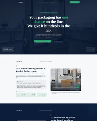 Packaging Manufacturing Advanced Pricing Website Template