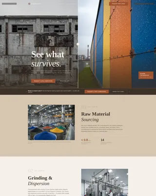 Chemical & Pharmaceutical Manufacturing Portfolio Website Template