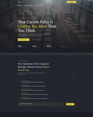 Wood & Furniture Manufacturing Specialist Pricing Website Template