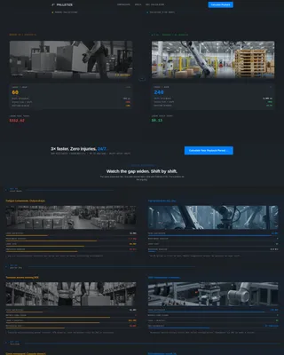 Robotics & Automation Cost Calculator Website Template
