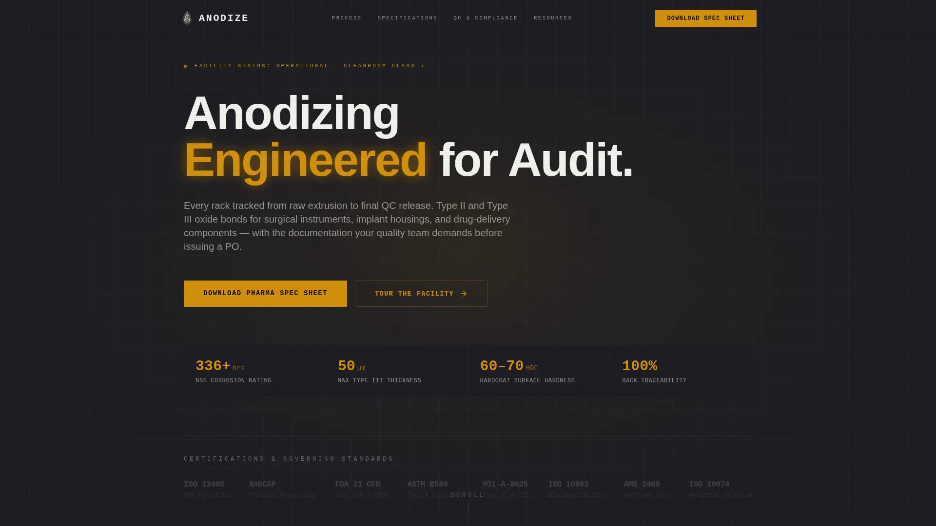 Pharmaceutical Manufacturing Privacy Policy Website Template